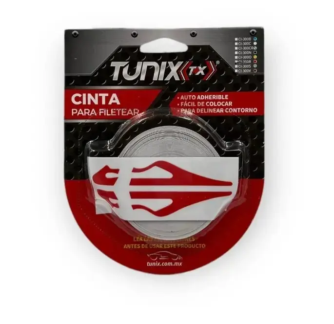 Cinta roja para filetear tipo Katana sencilla 