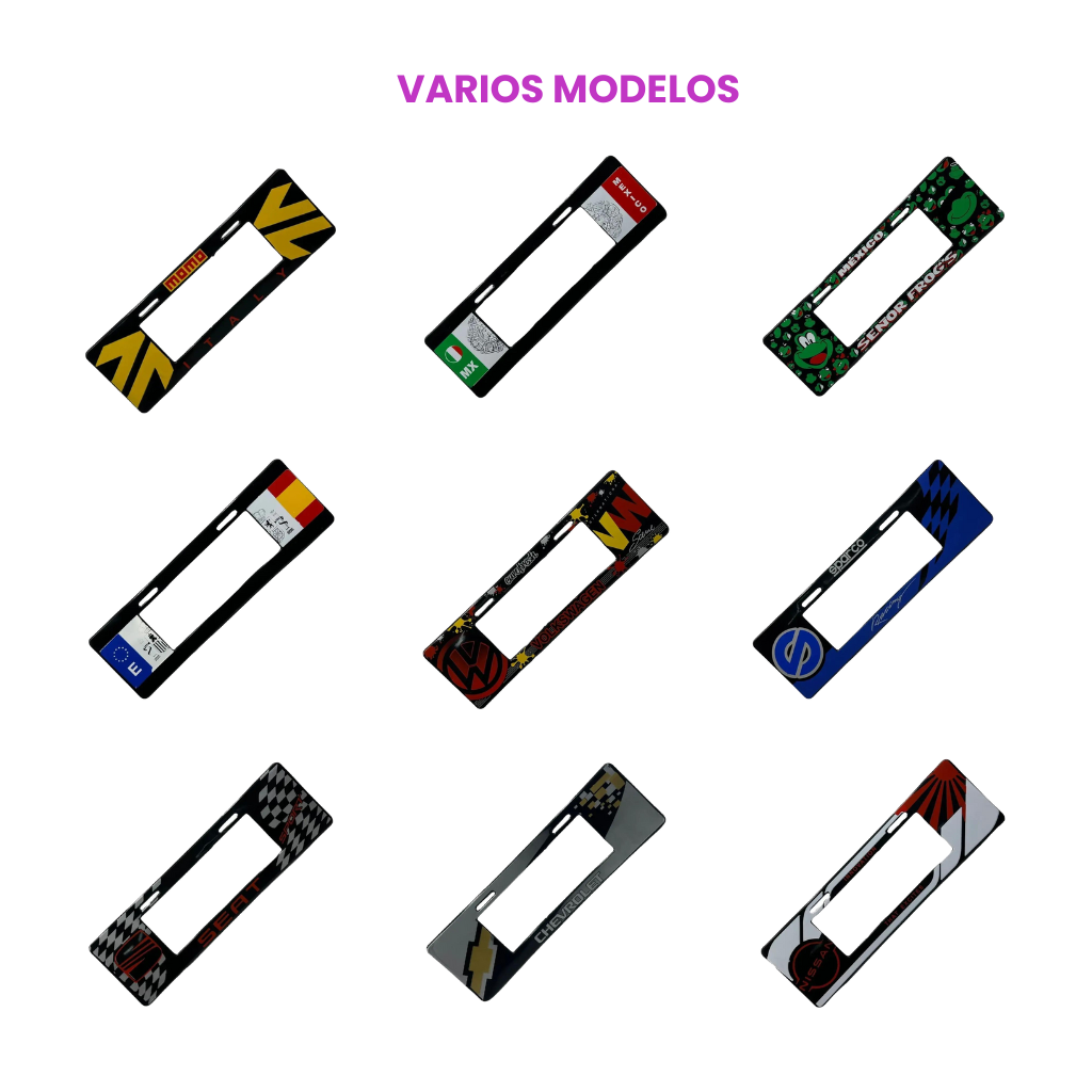 Portaplaca flexible tipo europeo  — foto 1 de 11