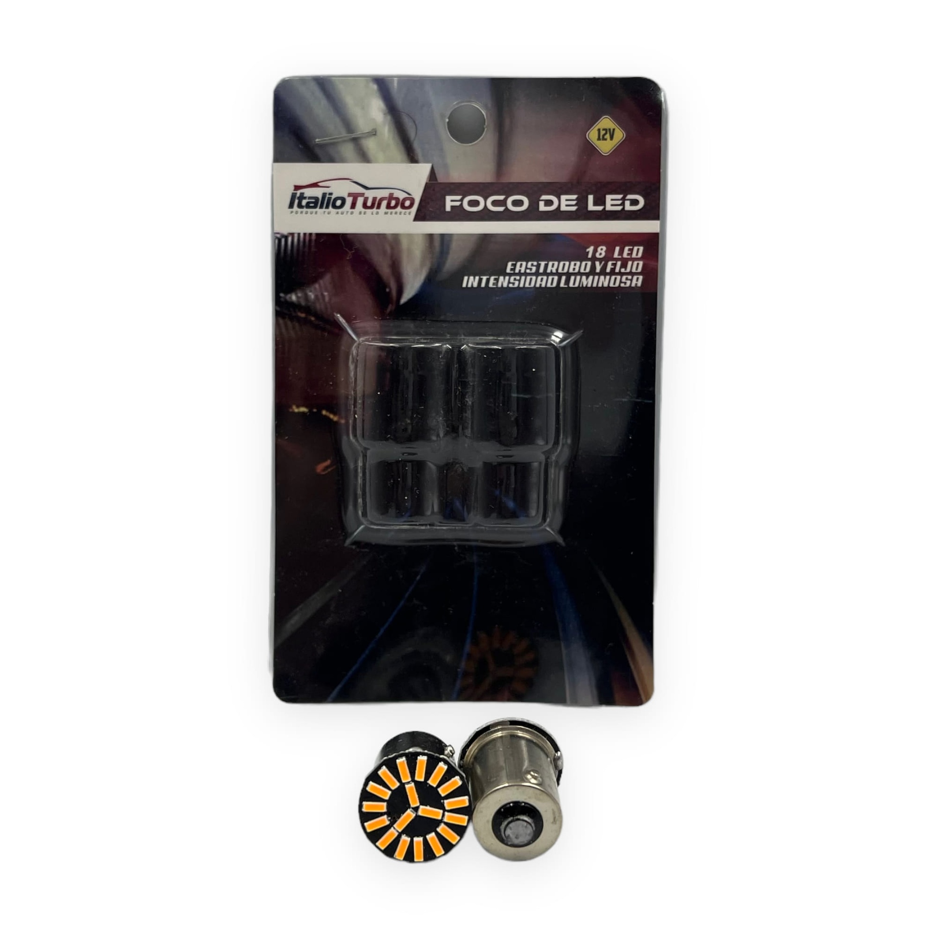 Foco de 1 polo 7507 patas en 45 grados  — Ámbar