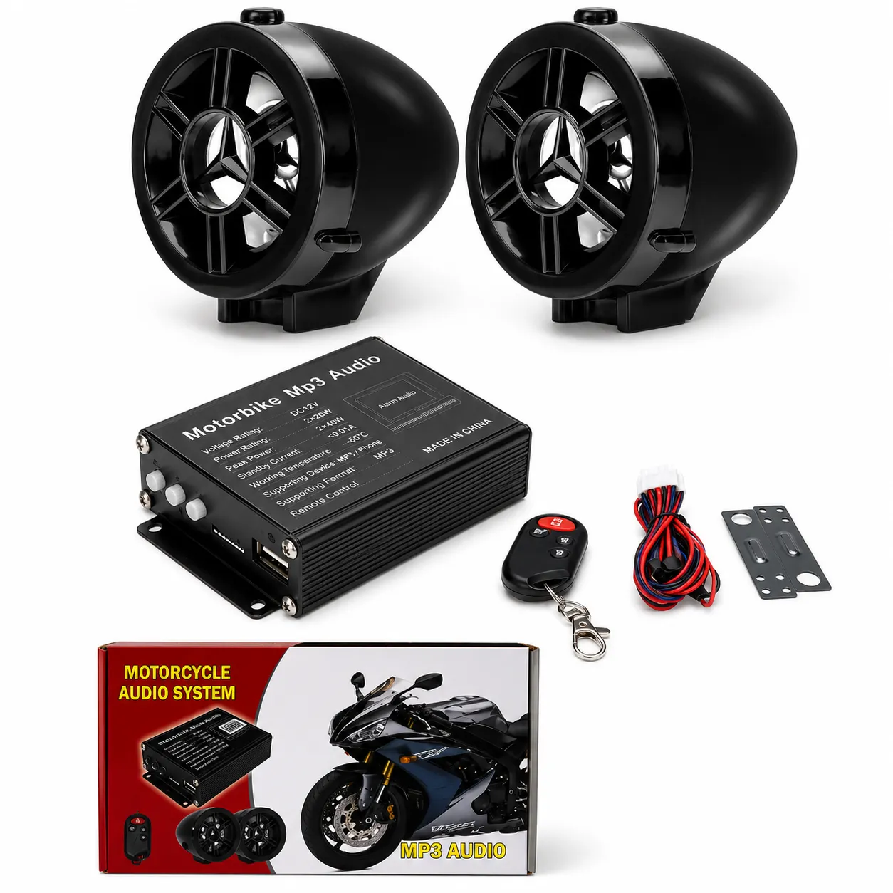 Alarma para motocicleta reproductor bluetooth