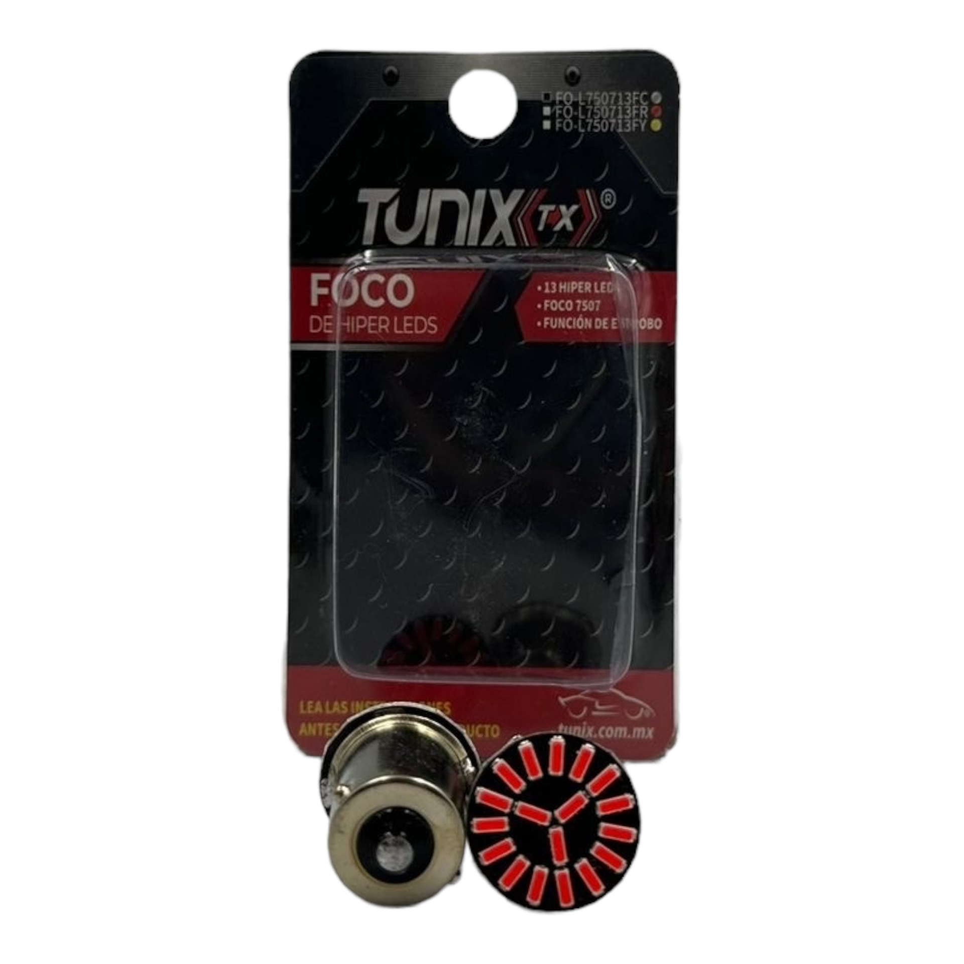 Foco 7507 (1 polo patas en escuadra) de 19 LED función estrobo — Ámbar