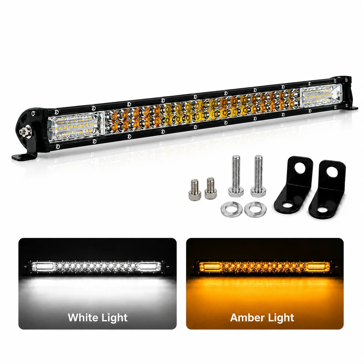 Barra LED bicolor (blanco/ámbar)