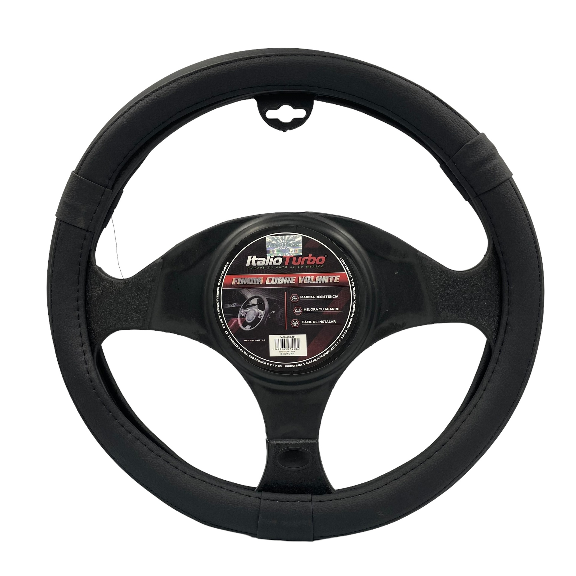 Funda cubrevolante de vinipiel con detalle carbon para camioneta — foto 1 de 3