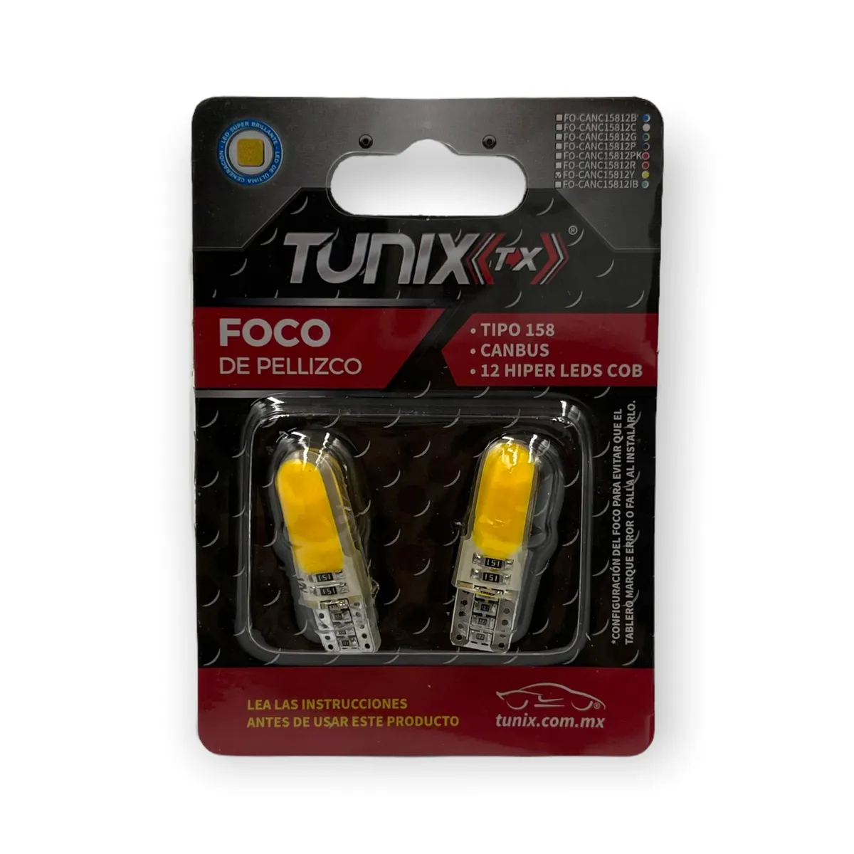 Foco T10 de gel con canbus
