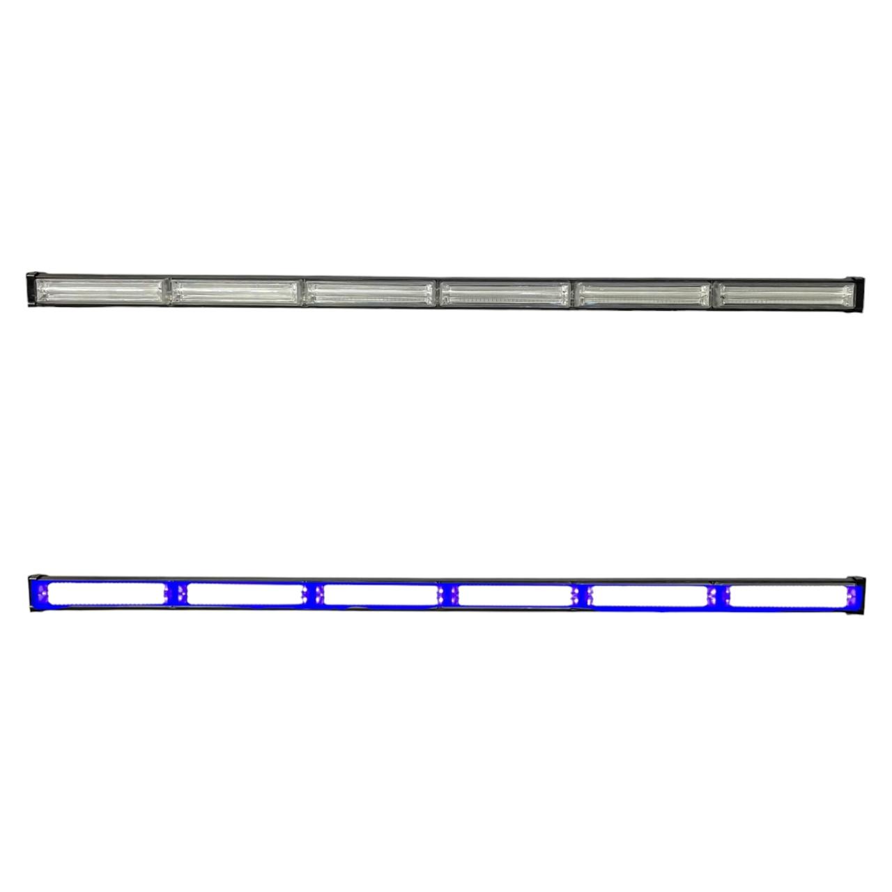 Barra LED azul de 6 módulos COB