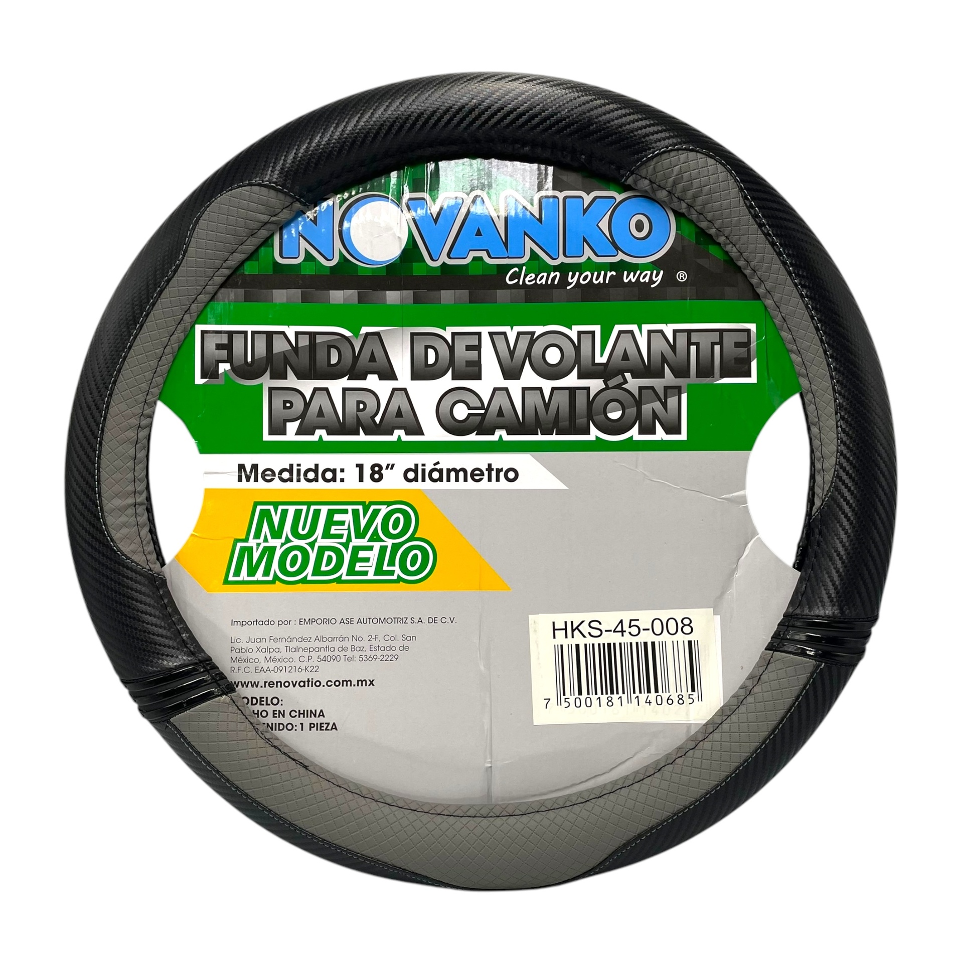 Funda cubrevolante para camión negro/gris de 18" (12 CM de grosor)
