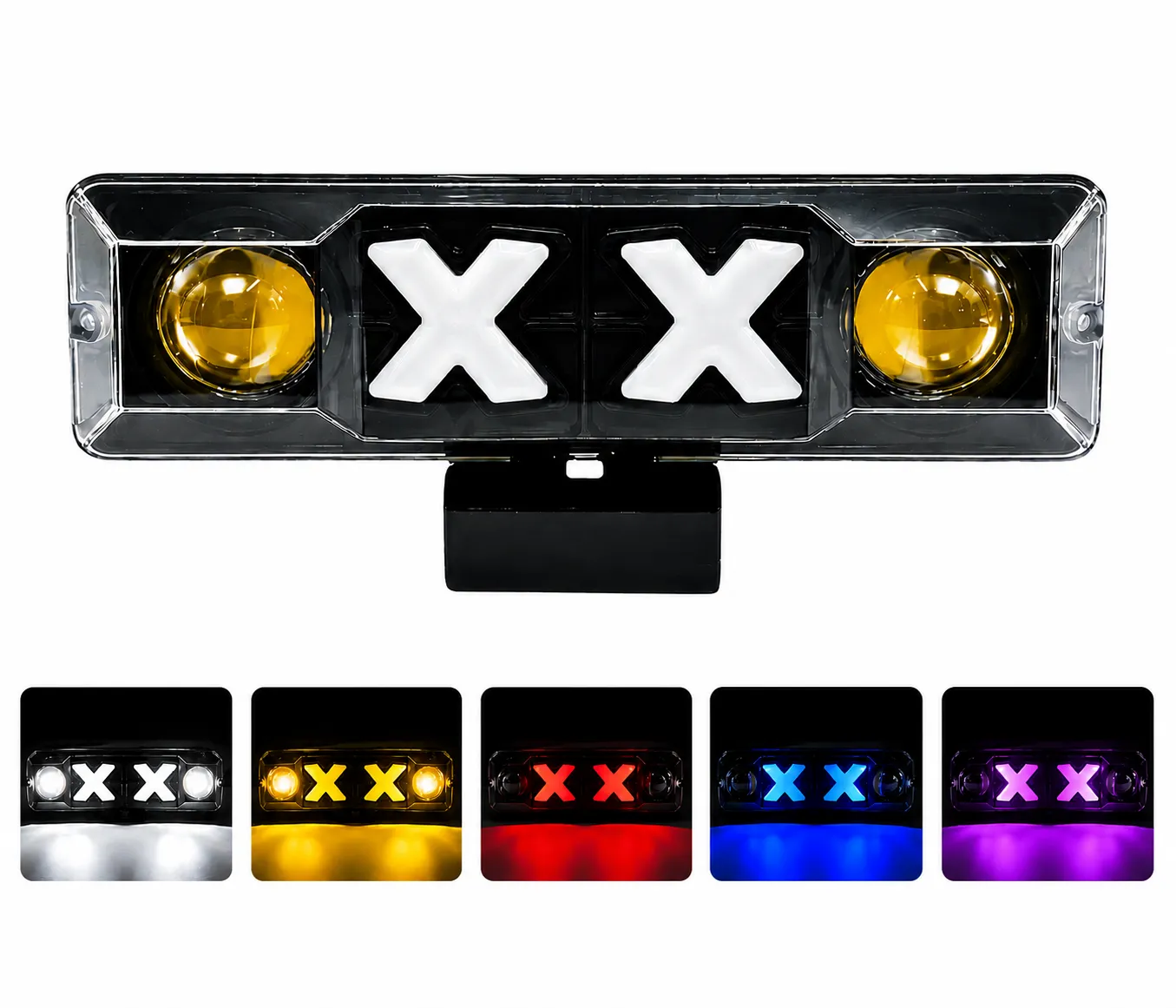 Faro LED con DRL blanco/amarillo — foto 1 de 2