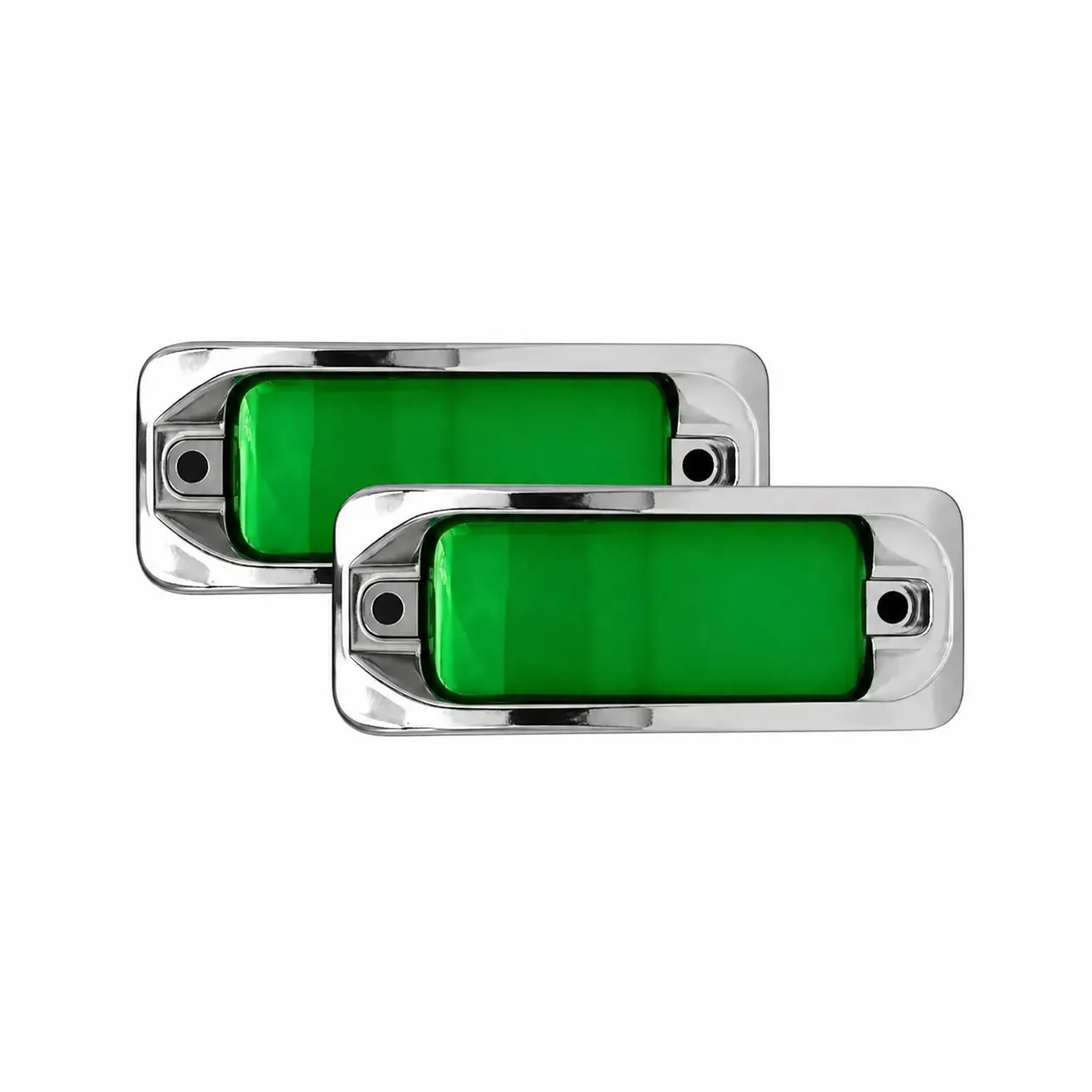 Plafón universal lateral con luz GEL verde