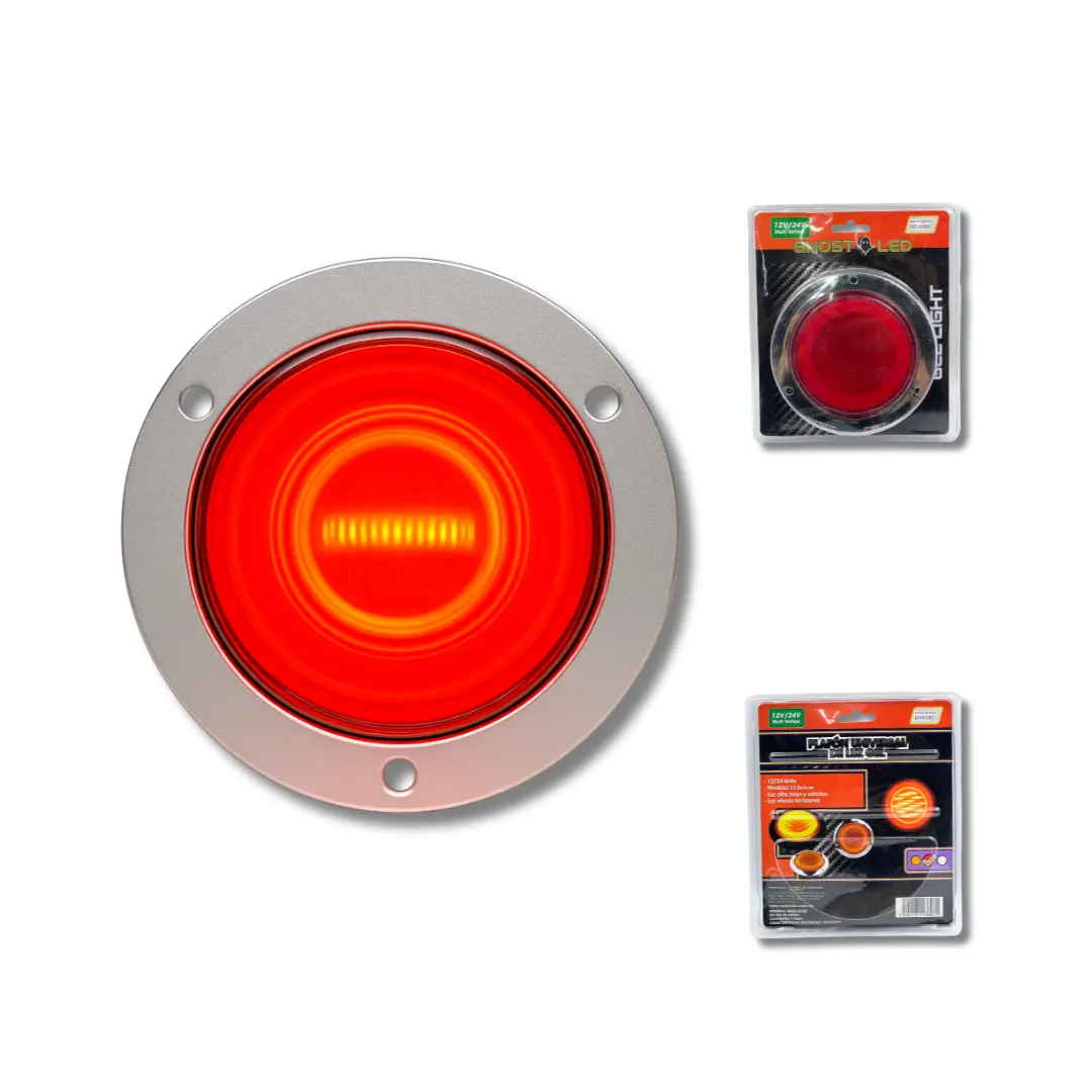Plafón LED Redondo Universal con Efecto Fantasma (Rojo)