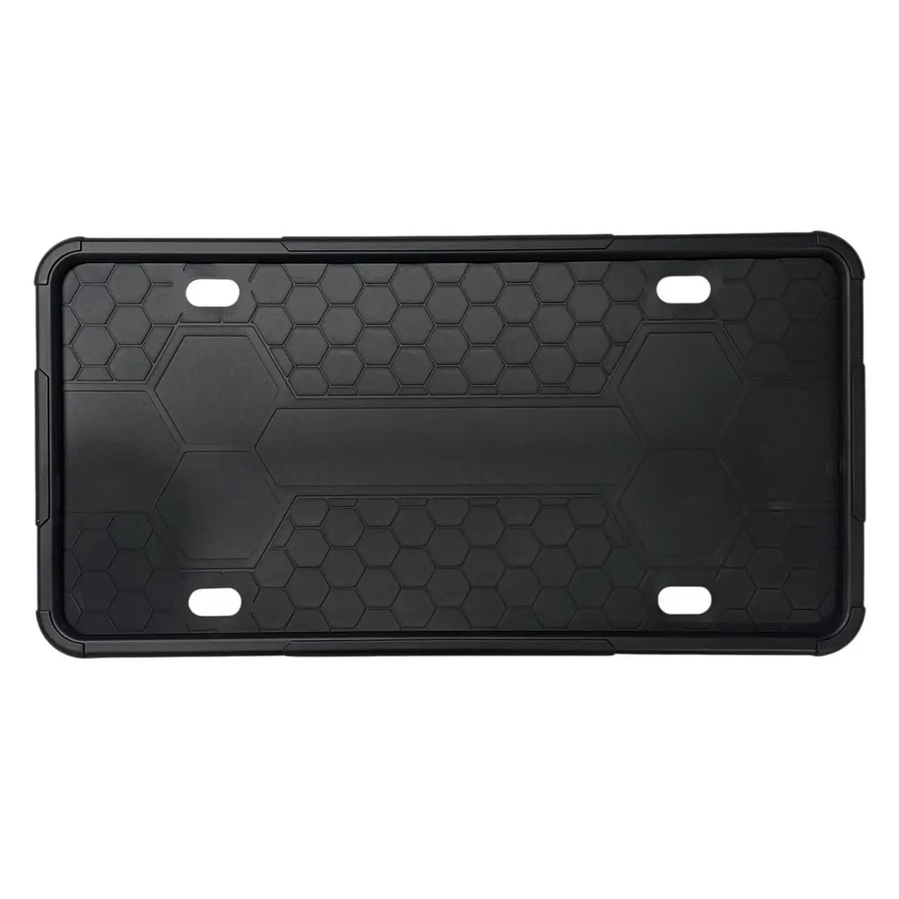 Portaplaca de silicón negro