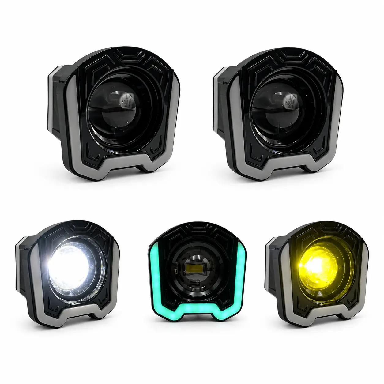 Faro LED 3” doble color tipo láser con DRL RGB integrado
