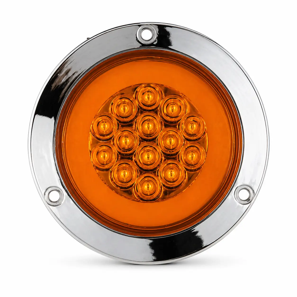 Plafón LED con arillo glo ambar 14 LED