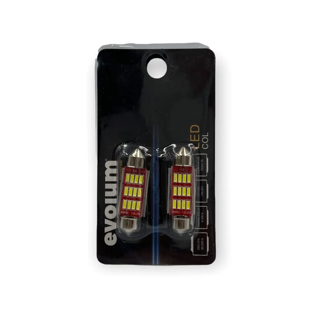 Foco interior tipo fusible con canbus — 36MM