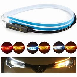 Tira DRL de 30 CM  · Blanco/ámbar