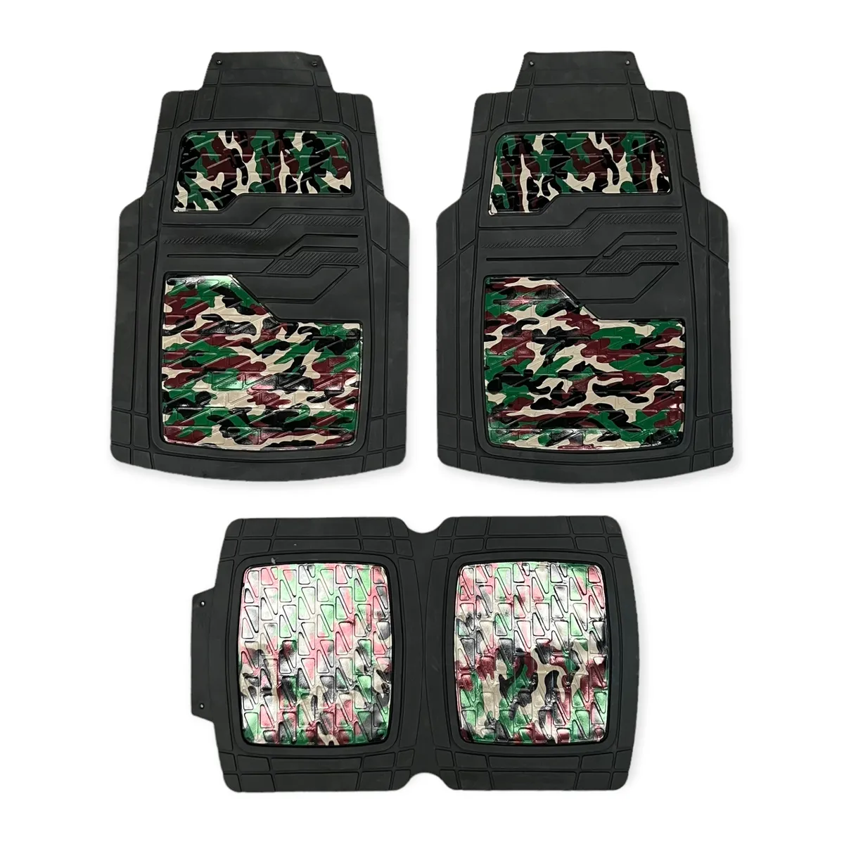 Tapete automotriz con posapié  · Camuflaje
