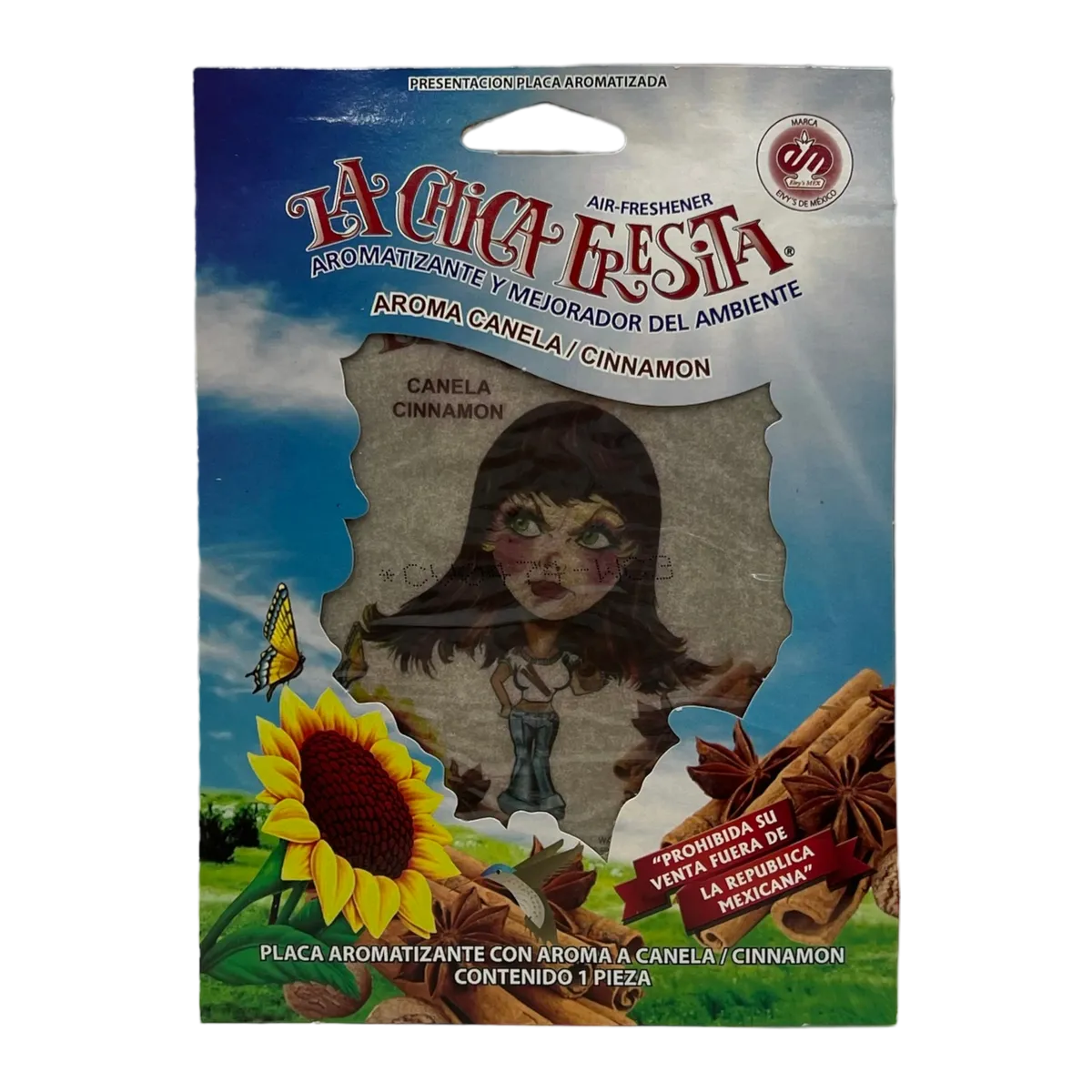 Placa aromatizante Chica fresa · Canela