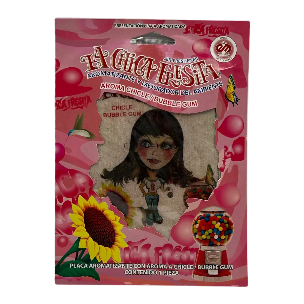 Placa aromatizante Chica fresa · Chicle