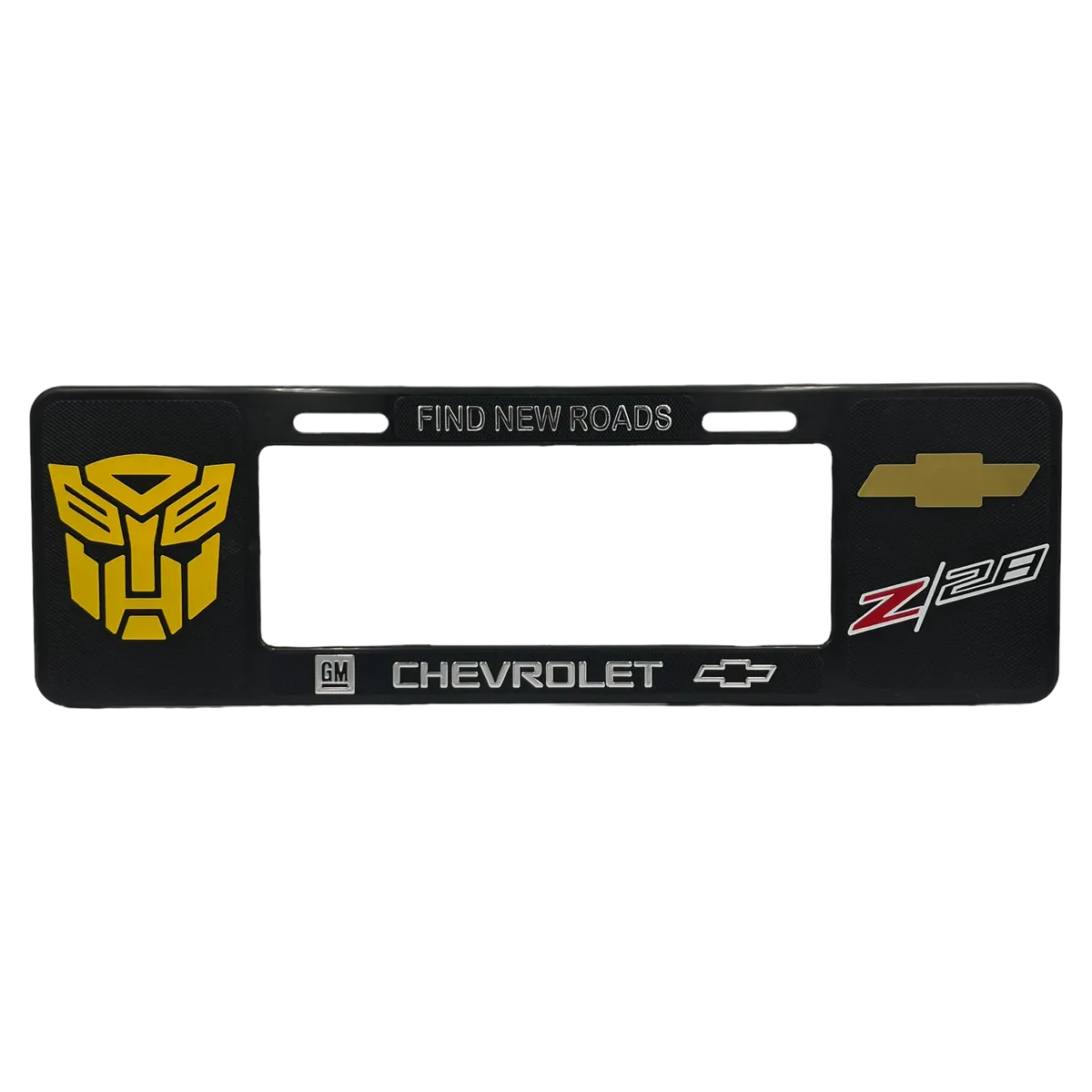 Portaplaca premium tipo europeo — Chevrolet