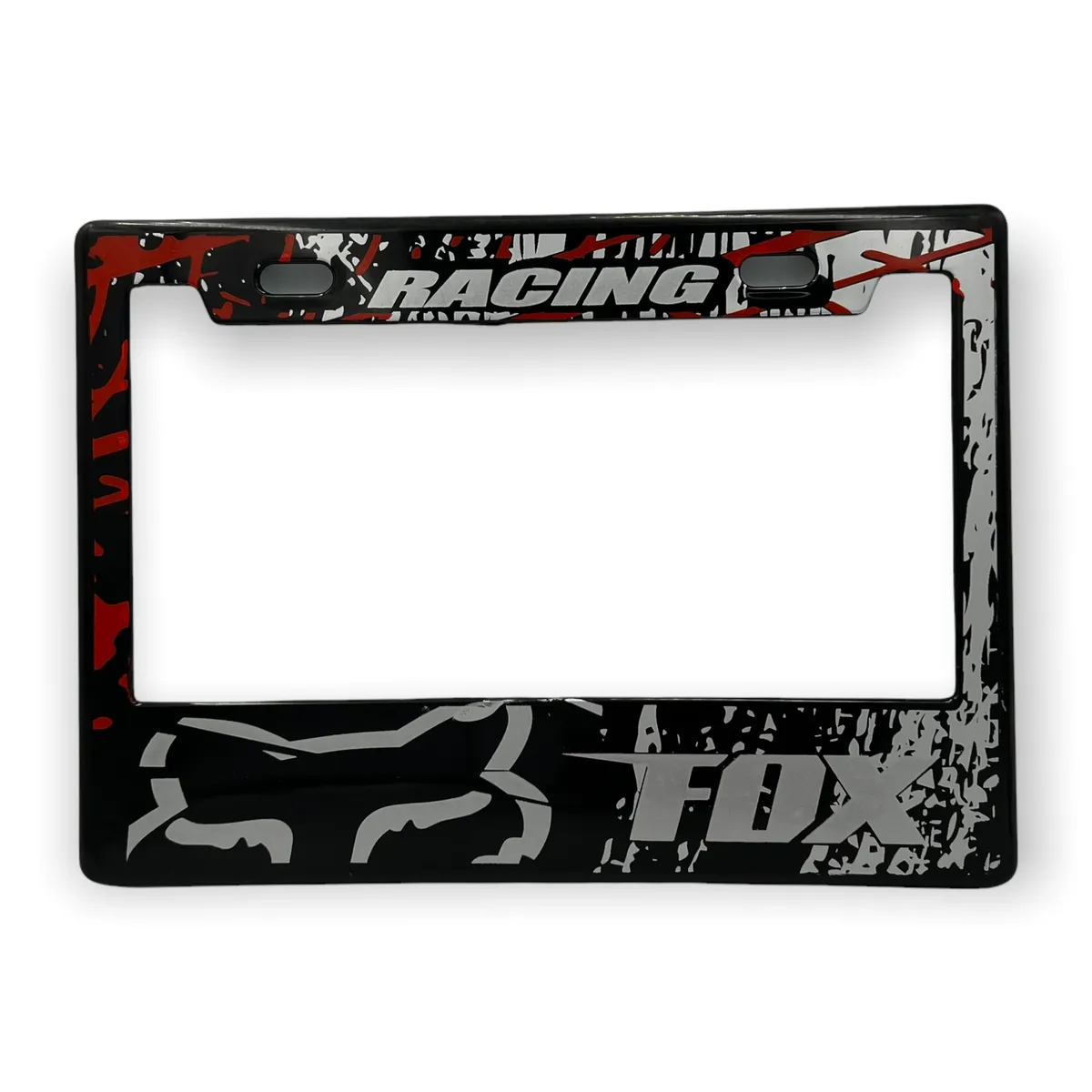 Portaplaca para motocicleta marca Fox  · Naranja