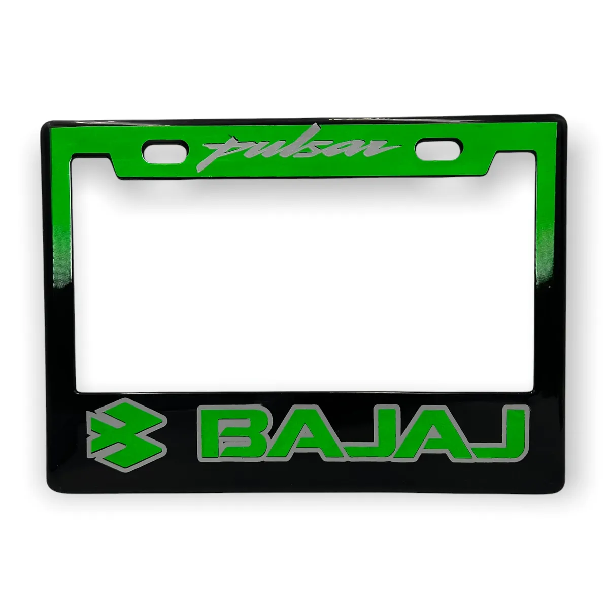 Portaplaca para motocicleta marca Bajaj  · Azul