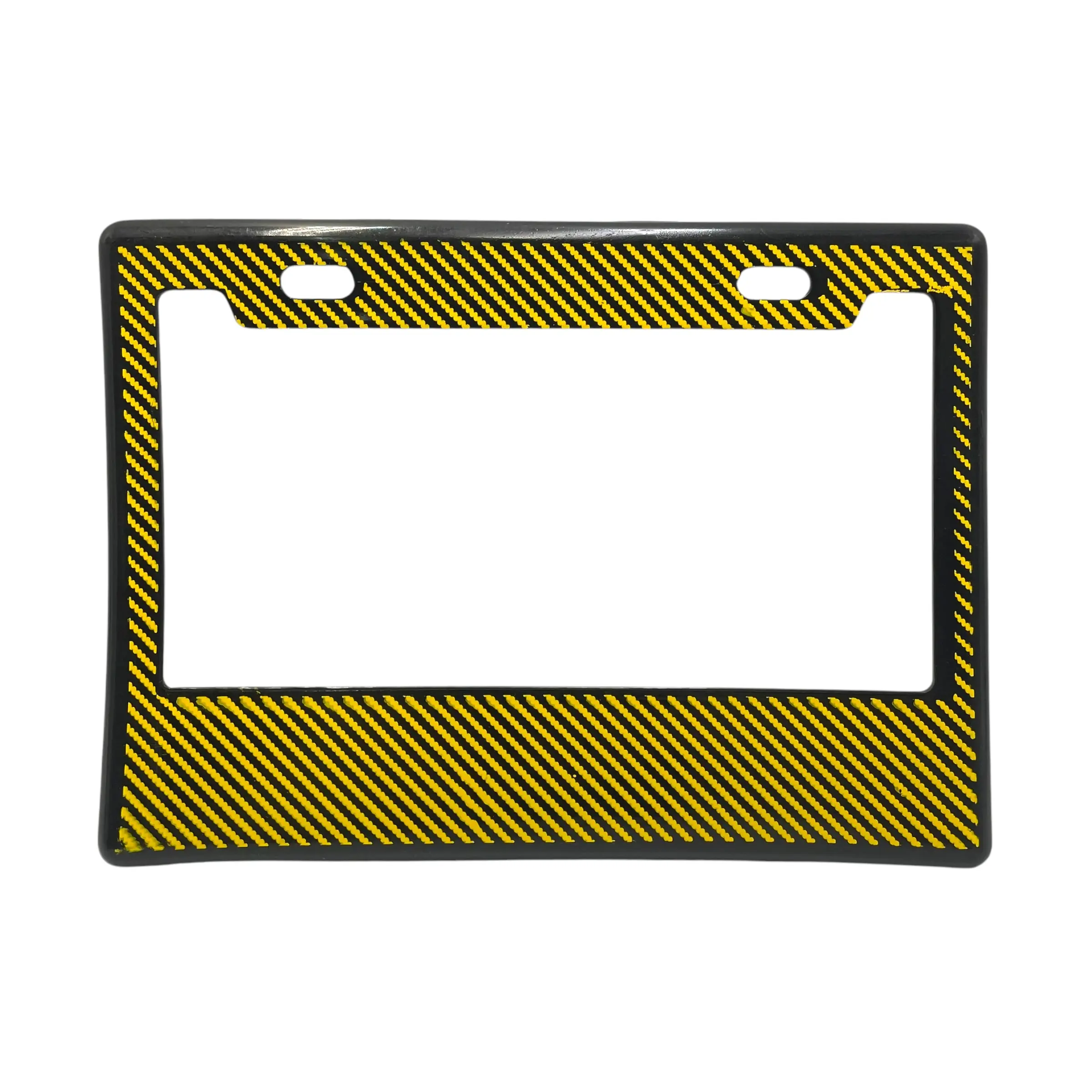 Portaplaca flexible para moto tipo fibra  · Amarillo