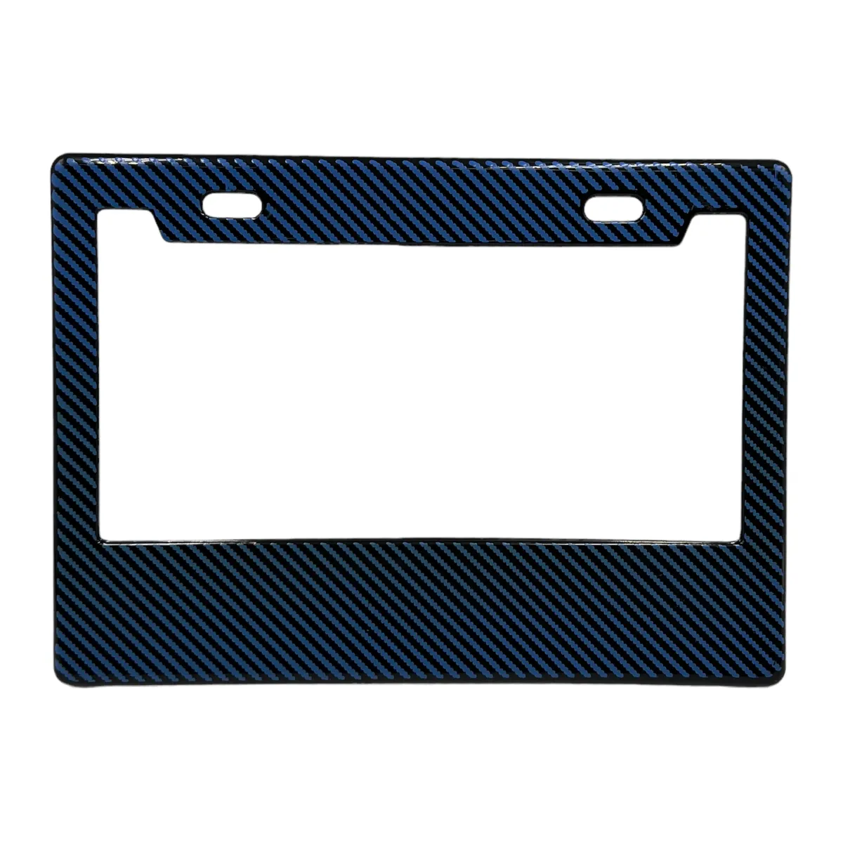 Portaplaca flexible para moto tipo fibra — Azul