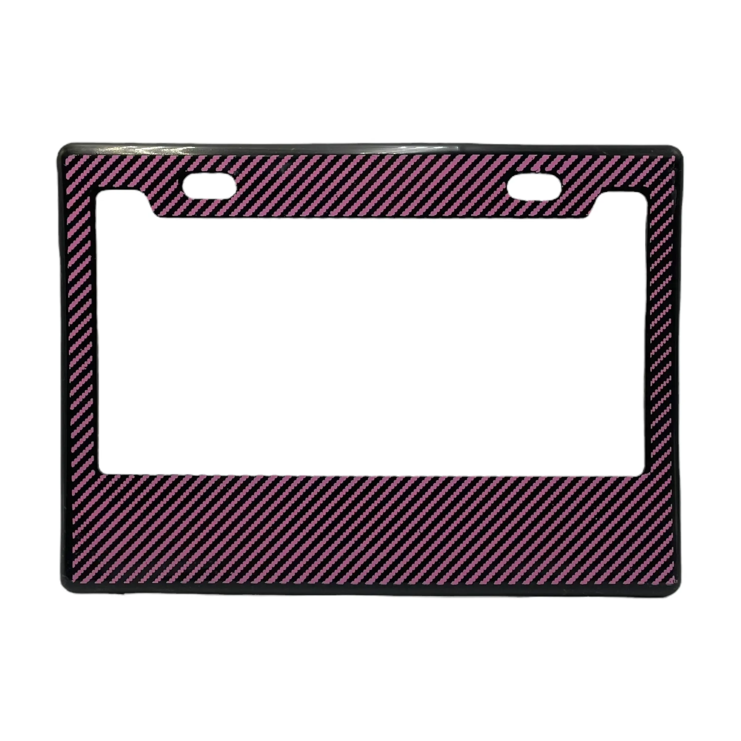 Portaplaca flexible para moto tipo fibra  · Rosa