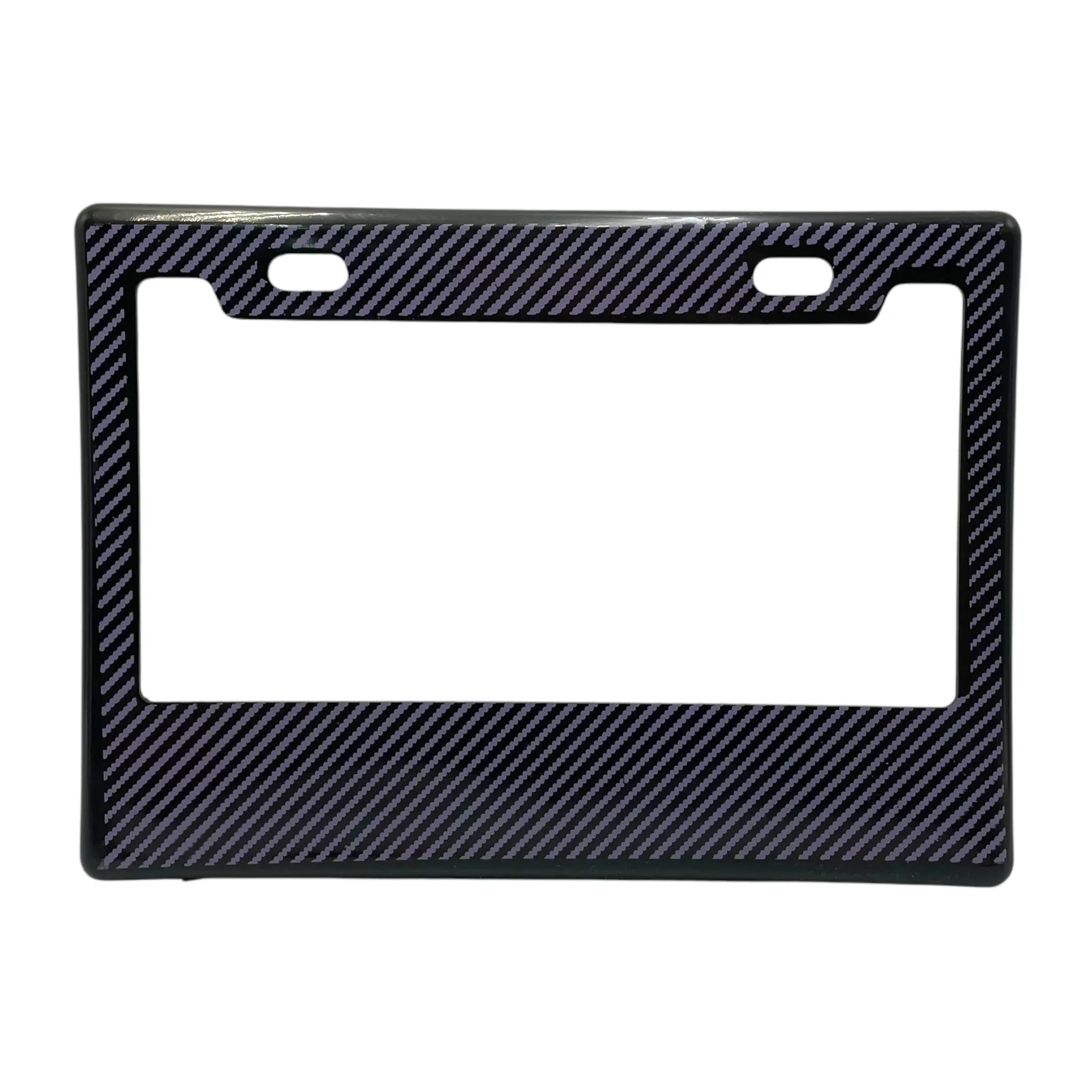 Portaplaca flexible para moto tipo fibra  · Morado
