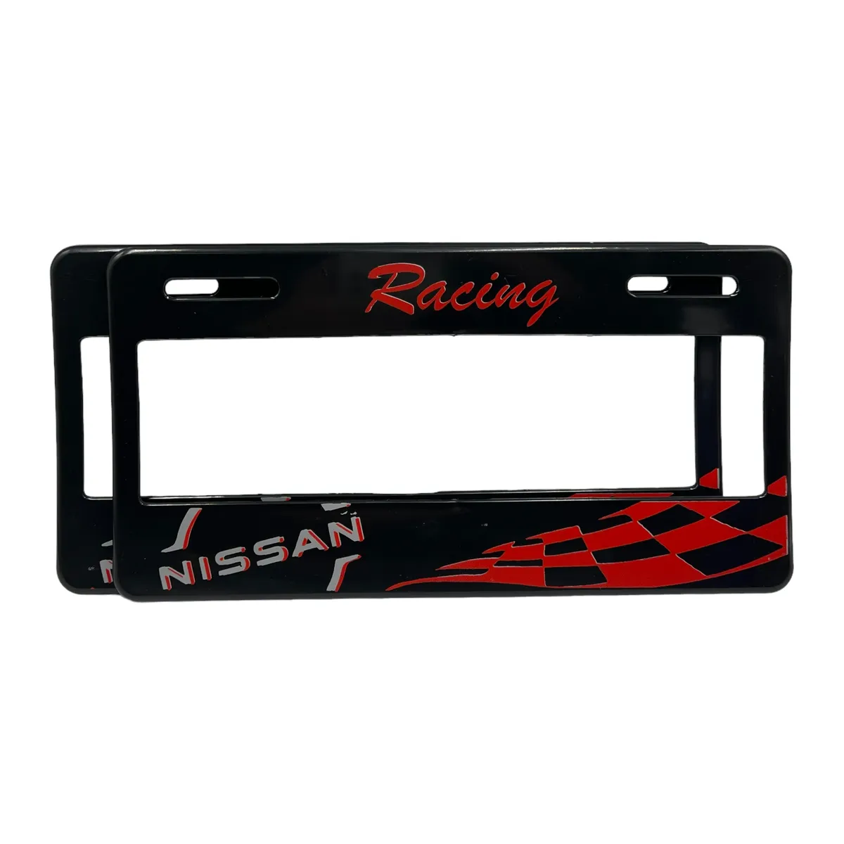 Portaplaca flexible marca Nissan Racing  · Verde