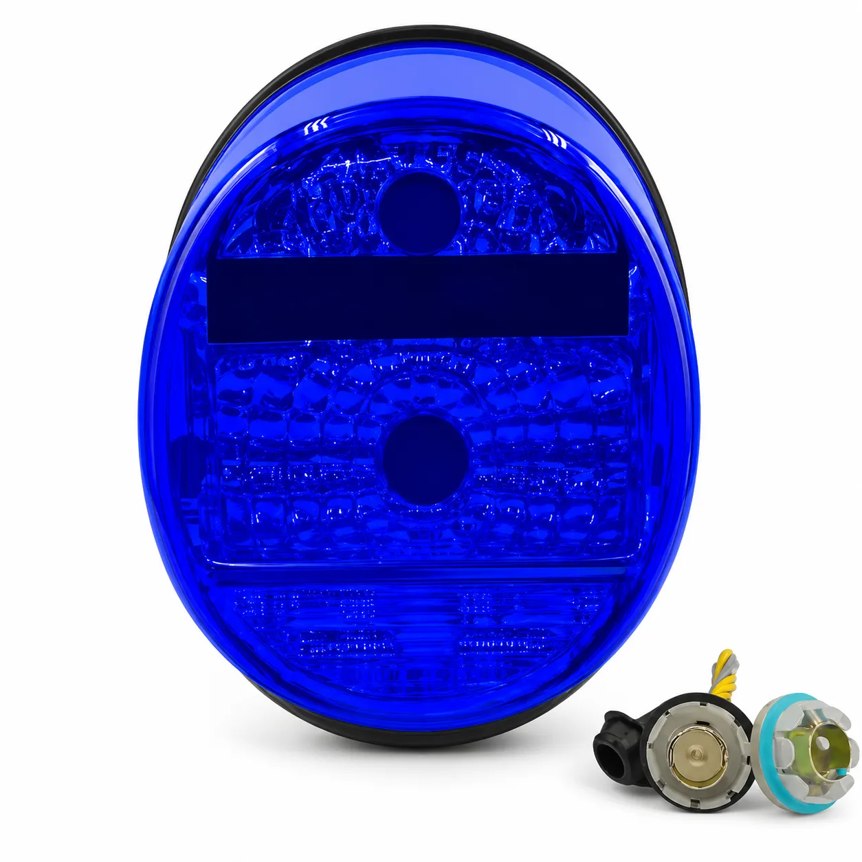 Calavera para vocho (azul y humo) — Azul