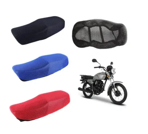 Cubre asiento para motocicleta medida L (86CM x 52CM) — Negro