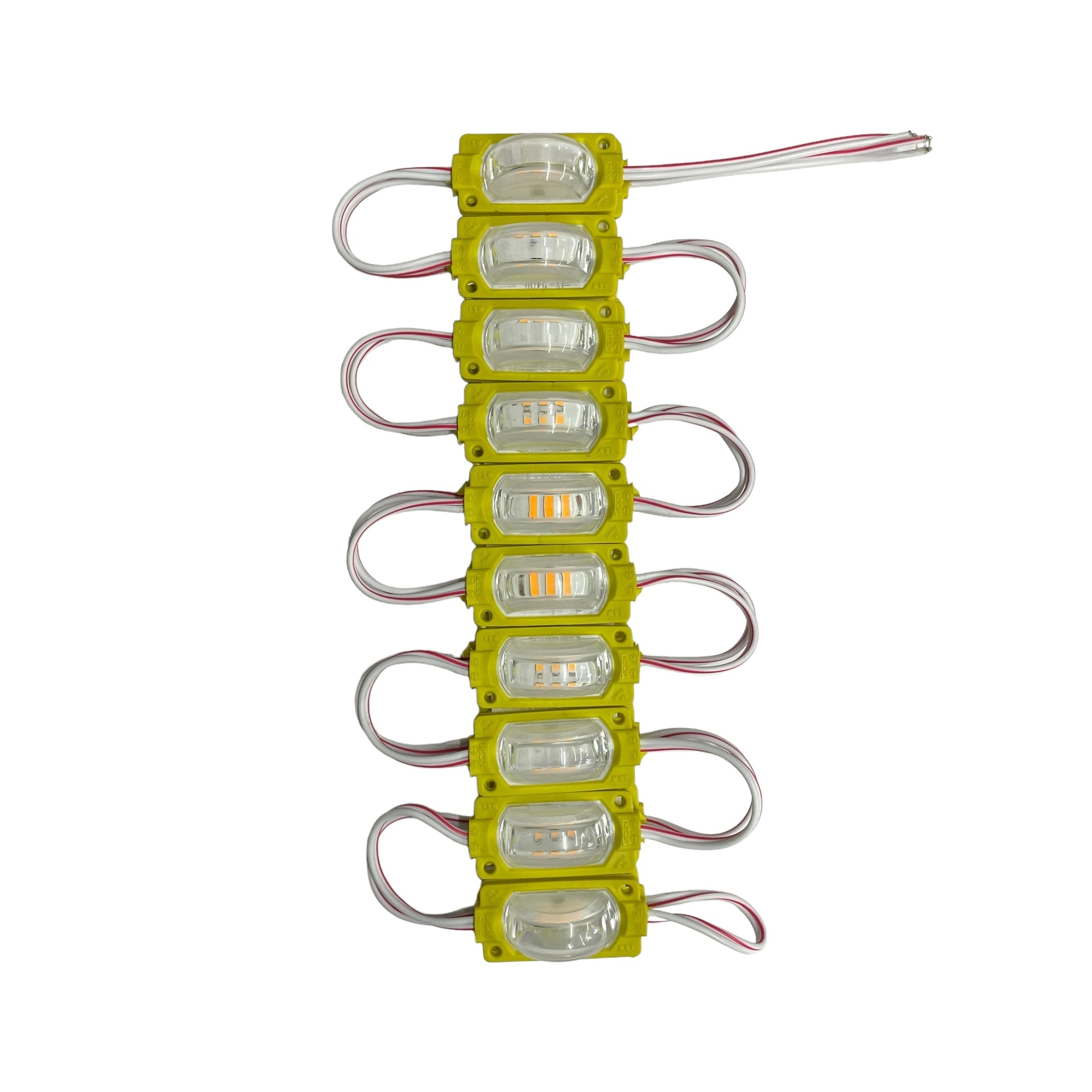 Modulo de 3 LED con lupa (tira de 20piezas)  · Ámbar