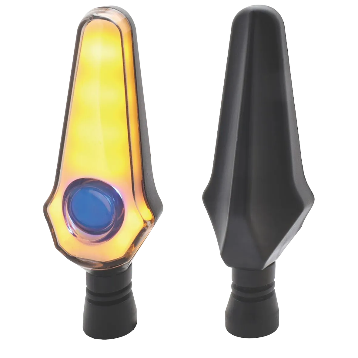 Direccional LED secuencial tipo flama (ámbar/rojo y ámbar/azul)
· Ámbar/Azul