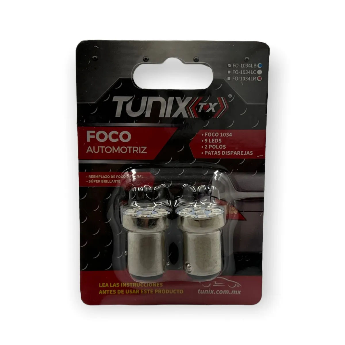 Foco de 9 LED función fijo (1034) — Rojo