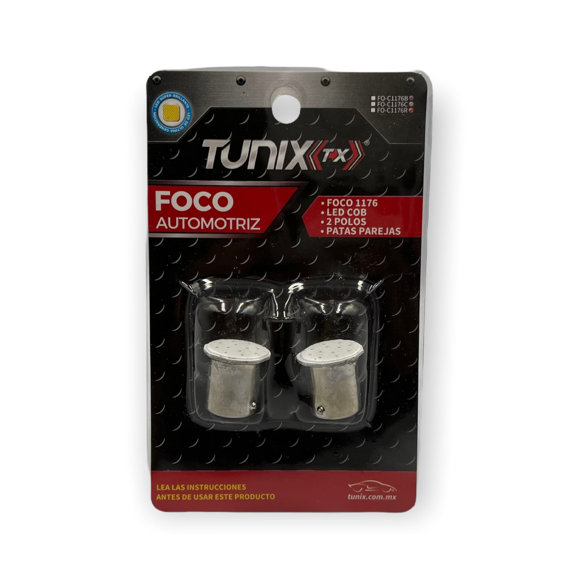 Foco 1176 de 2 polos patas parejas  · Rojo
