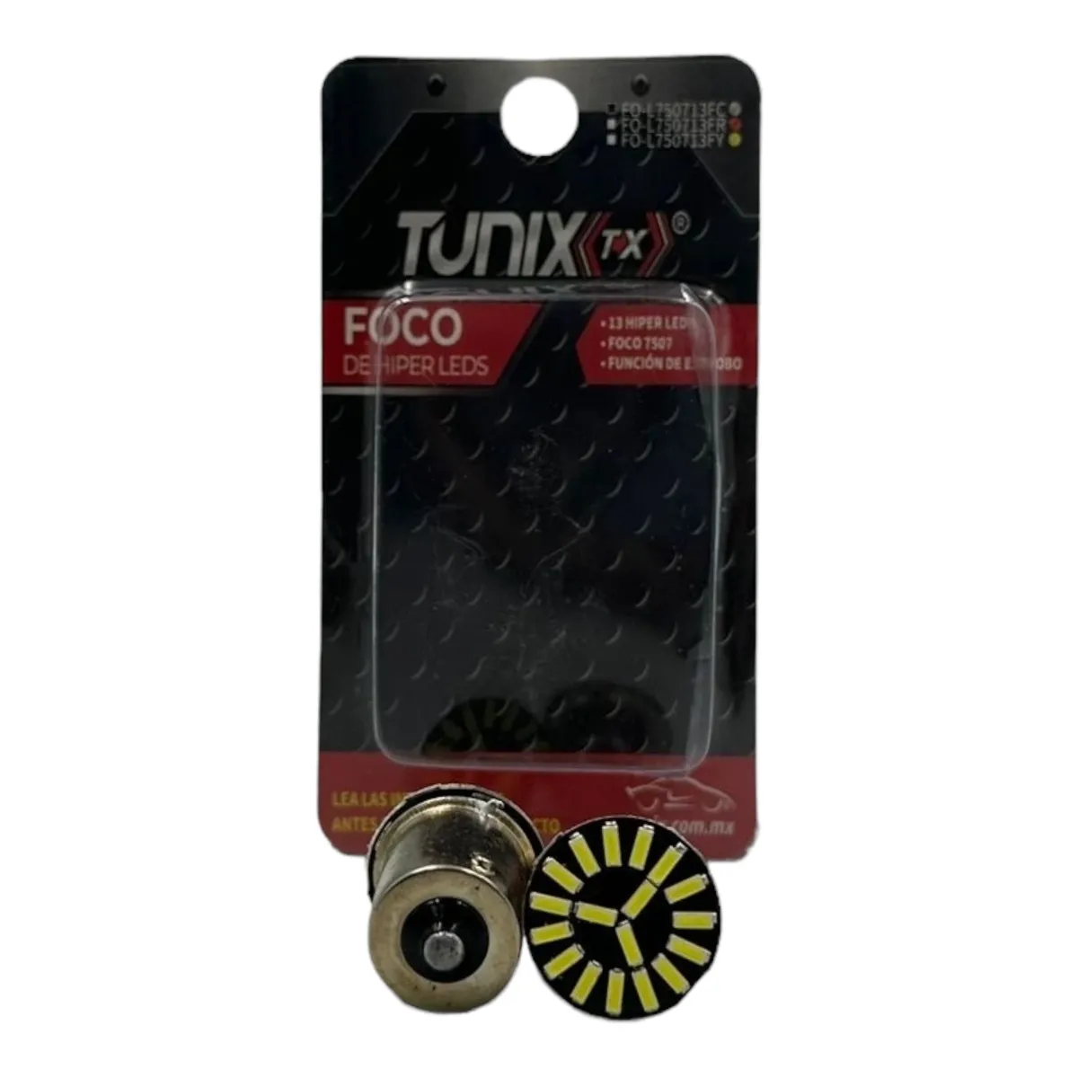 Foco 7507 (1 polo patas en escuadra) de 19 LED función estrobo — Blanco