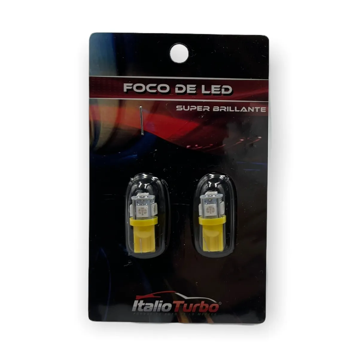 Foco T10 tipo mazorca con 5 hyperled — Amarillo