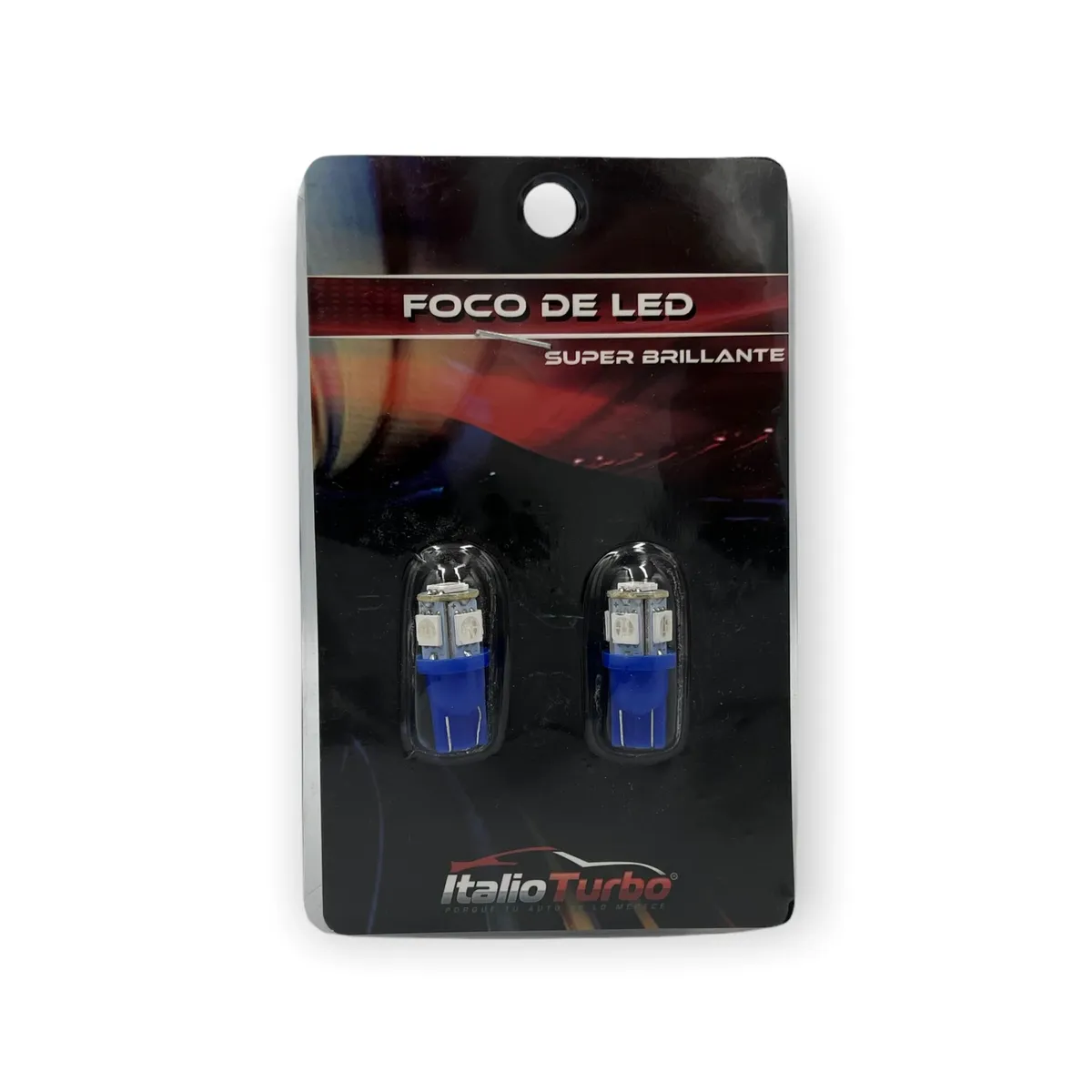 Foco T10 tipo mazorca con 5 hyperled — Azul
