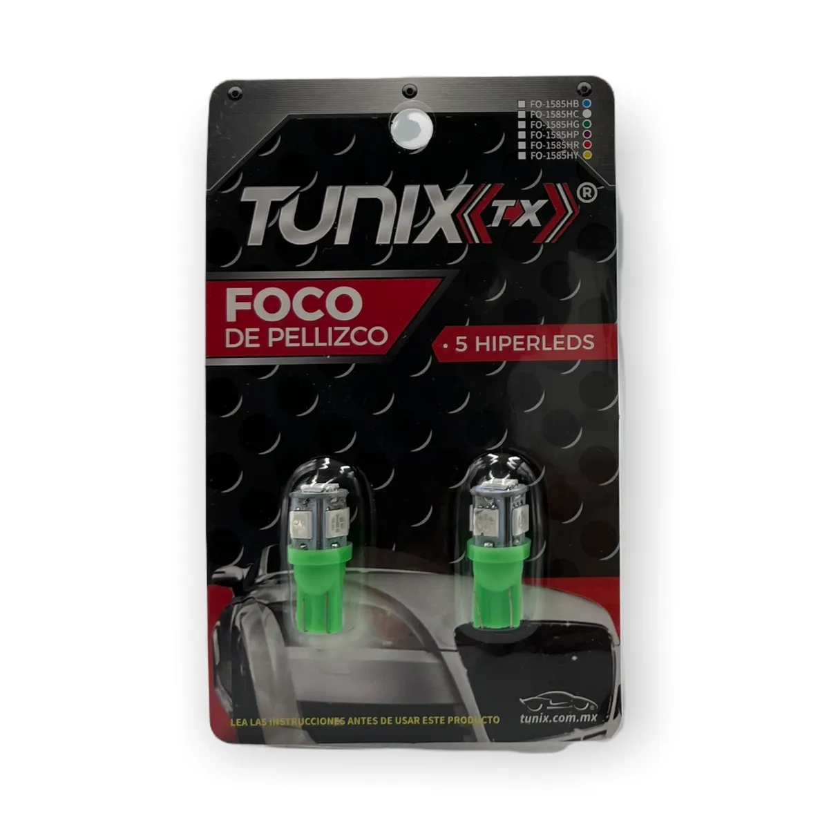 Foco T10 5050  — Verde