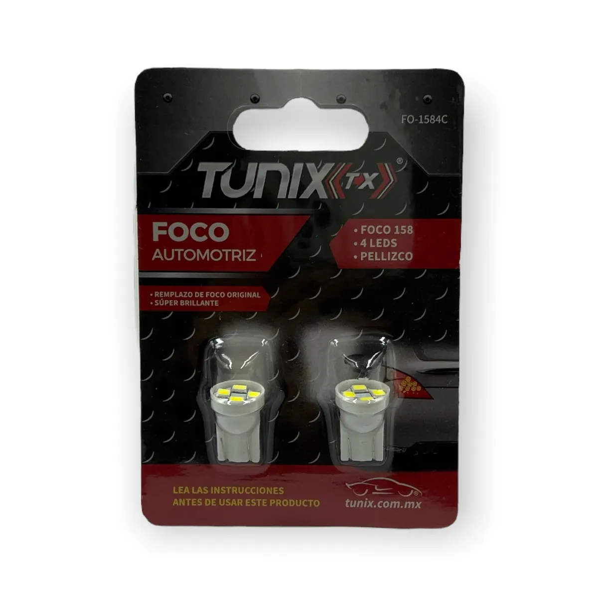 Foco T10 de 4 LED — Blanco