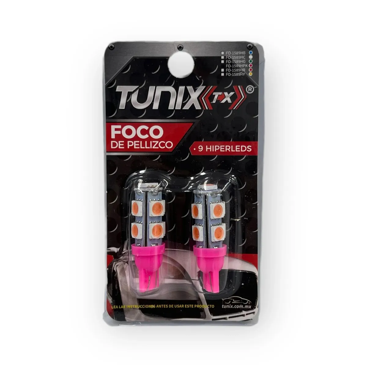 Foco T10 con 9 hyperled — Rosa