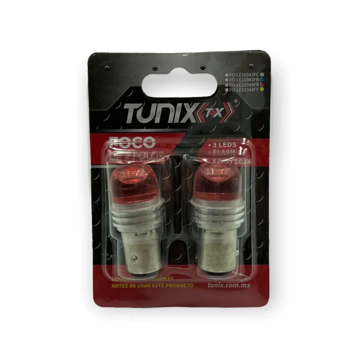 Foco de lupa 2 polos con patas disparejas fijo y estrobo (1034) — Rojo