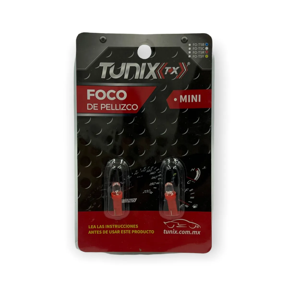 Foco de pellizco mini para tablero — Rojo