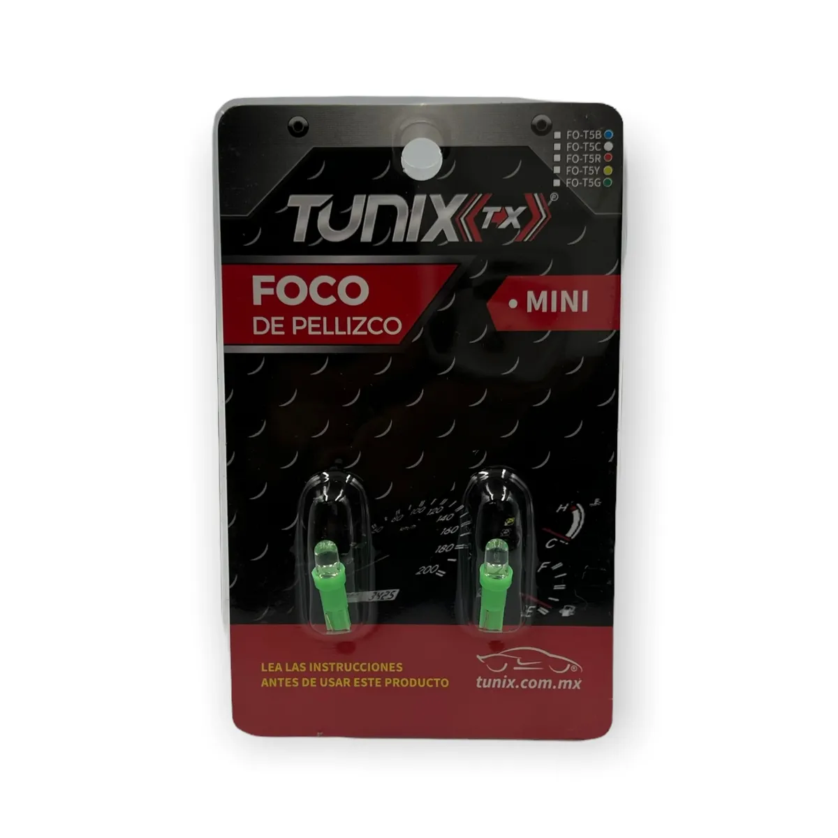 Foco de pellizco mini para tablero — Verde