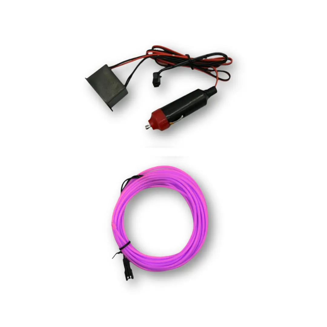 Hilo de LED neón varios colores — Rosa