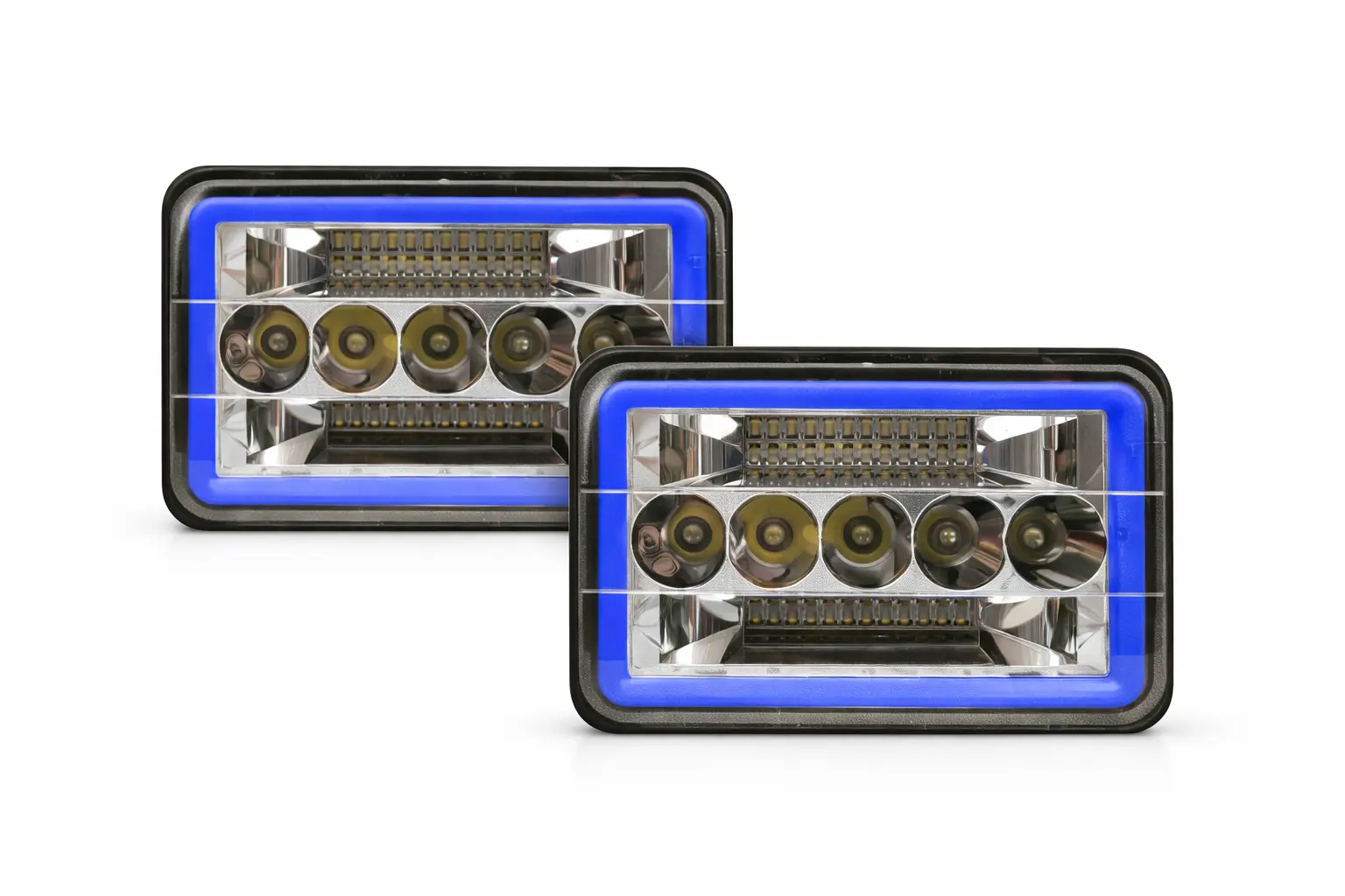 Unidad de 5 pulgadas con arillo glo  · Azul