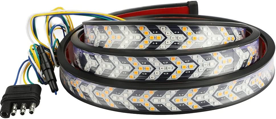 Tira LED trasera con funciones y diseño de flechas rojo/ámbar  · 180cm