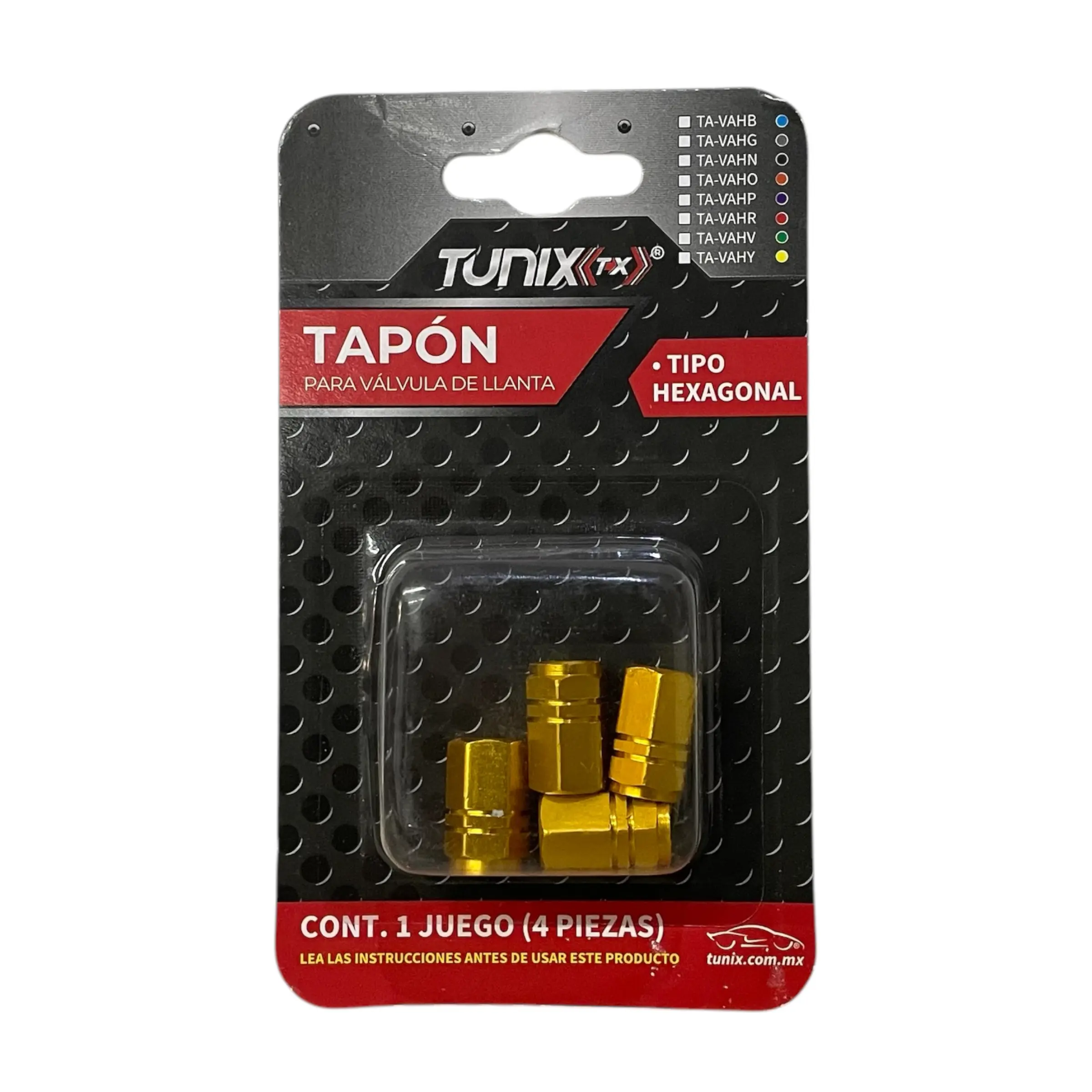 Tapón de válvula para llanta  · Amarillo