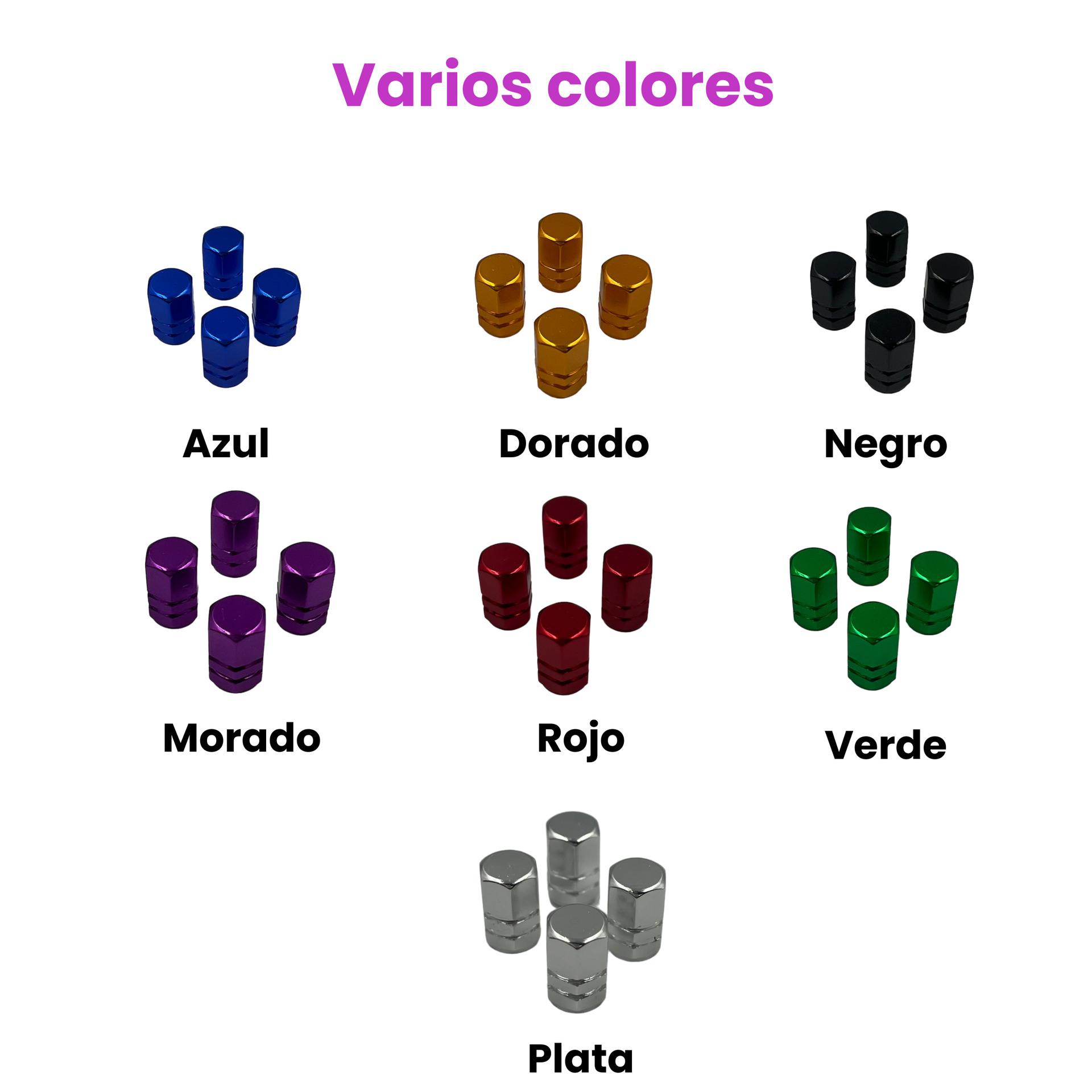 Tapón de válvula para llanta  · Morado