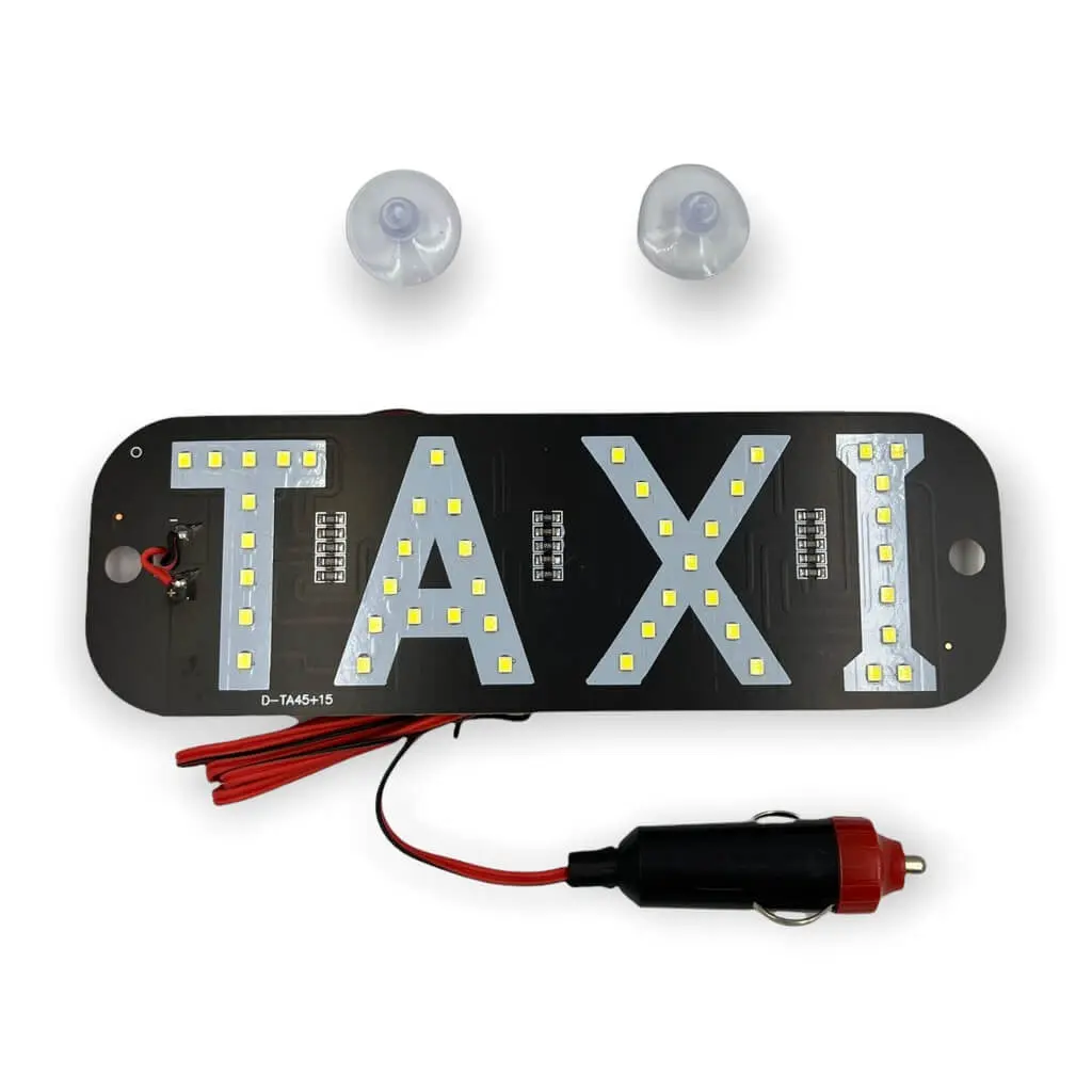 Letrero de taxi — Azul